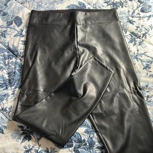 A&F Vegan Leather Leggings